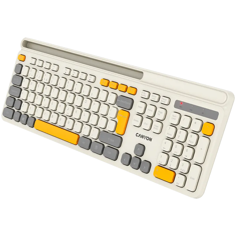 CANYON keyboard HKB-W03 EN AAA Wireless Beige - 1