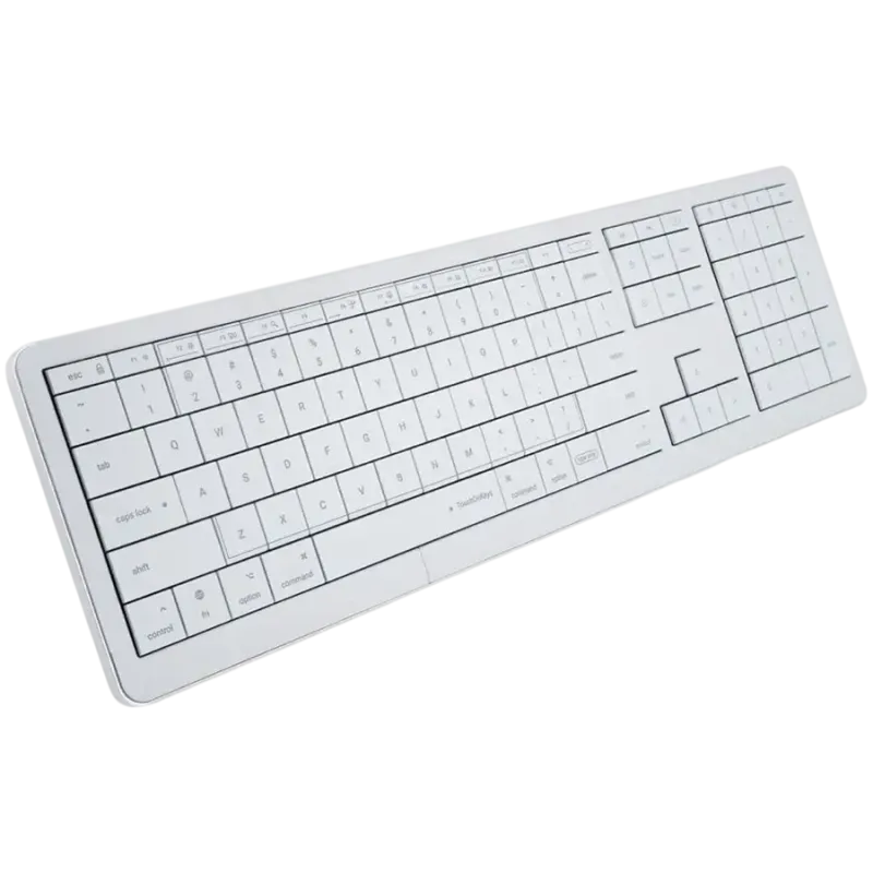 CLEVETURA CLVX 1 Touch-On-Keys AI Wireless Keyboard, ANSI US Mac layout, Scissor Switches, Aluminum Chassis, Interactive RGB, Ma