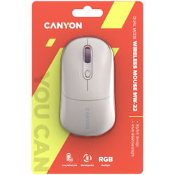 CANYON mouse MW-22 2in1 BT/ Wireless Rice - 12