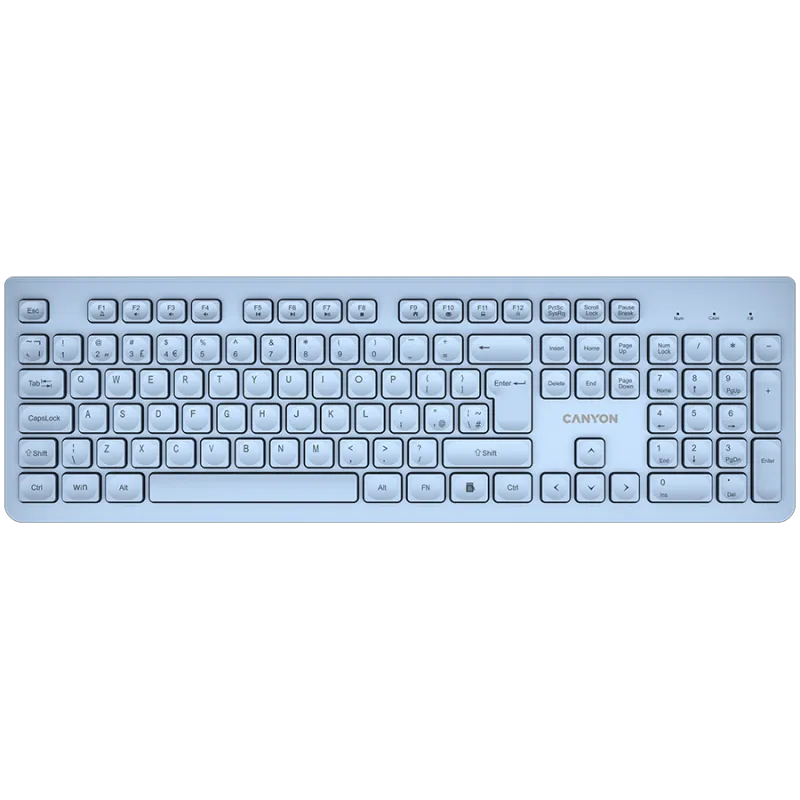 CANYON keyboard HKB-W01 UK/US AAA Wireless Blue - 1