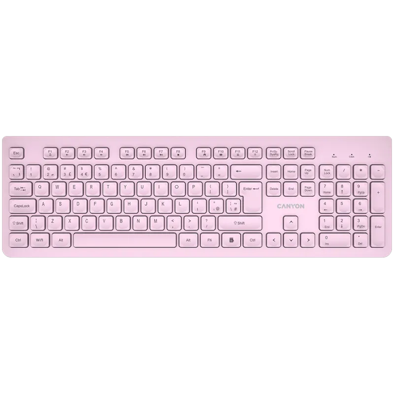CANYON keyboard HKB-W01 UK/US AAA Wireless Pink - 1