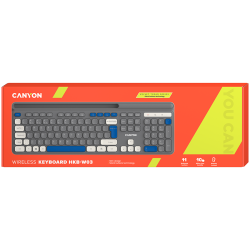 CANYON keyboard HKB-W03 EN AAA Wireless Grey - 16