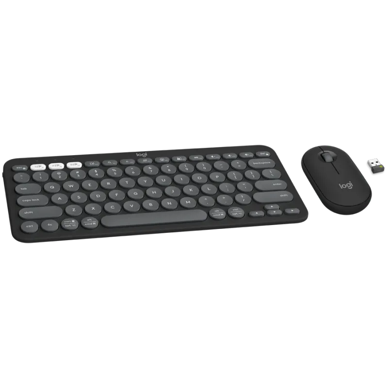 LOGITECH Pebble 2 Bluetooth Keyboard Combo - TONAL GRAPHITE - US INT'L - 1
