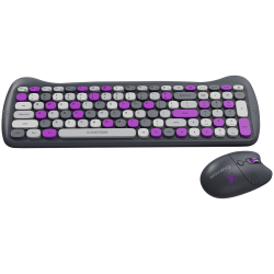 CANYON HSET-W6 EN Keyboard+Mouse Kitty Edition AAA+АА Wireless Violet - 8