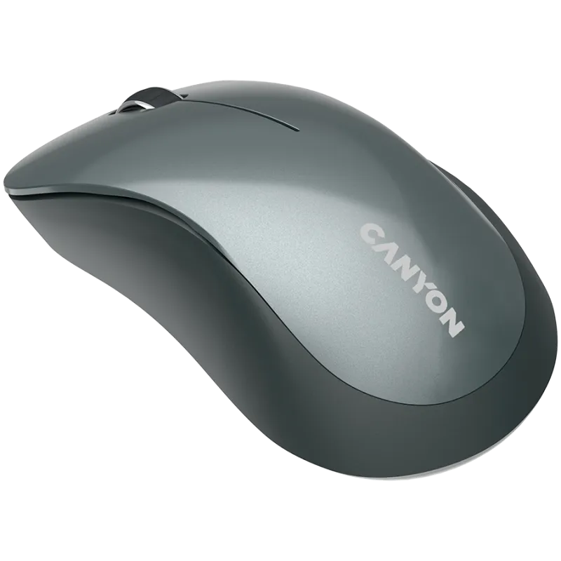 CANYON MW-11, 2.4 GHz Wireless mouse,with 3 buttons, DPI 1200, Battery:AAA*2pcs,Black,67*109*38mm,0.063kg - 1