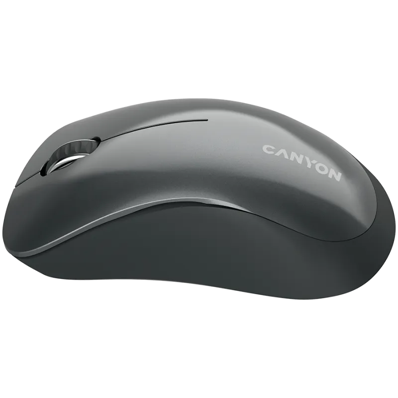 CANYON MW-11, 2.4 GHz Wireless mouse,with 3 buttons, DPI 1200, Battery:AAA*2pcs,Black,67*109*38mm,0.063kg - 1