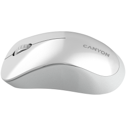 CANYON MW-11, 2.4 GHz Wireless mouse ,with 3 buttons, DPI 1200, Battery:AAA*2pcs ,pearl white grey67*109*38mm 0.063kg - 6