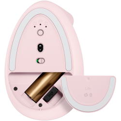 LOGITECH Lift Bluetooth Vertical Ergonomic Mouse - ROSE/DARK ROSE - 8