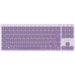 CANYON Keyboard OnType 10 Low Profile EN Wired Violet - 5