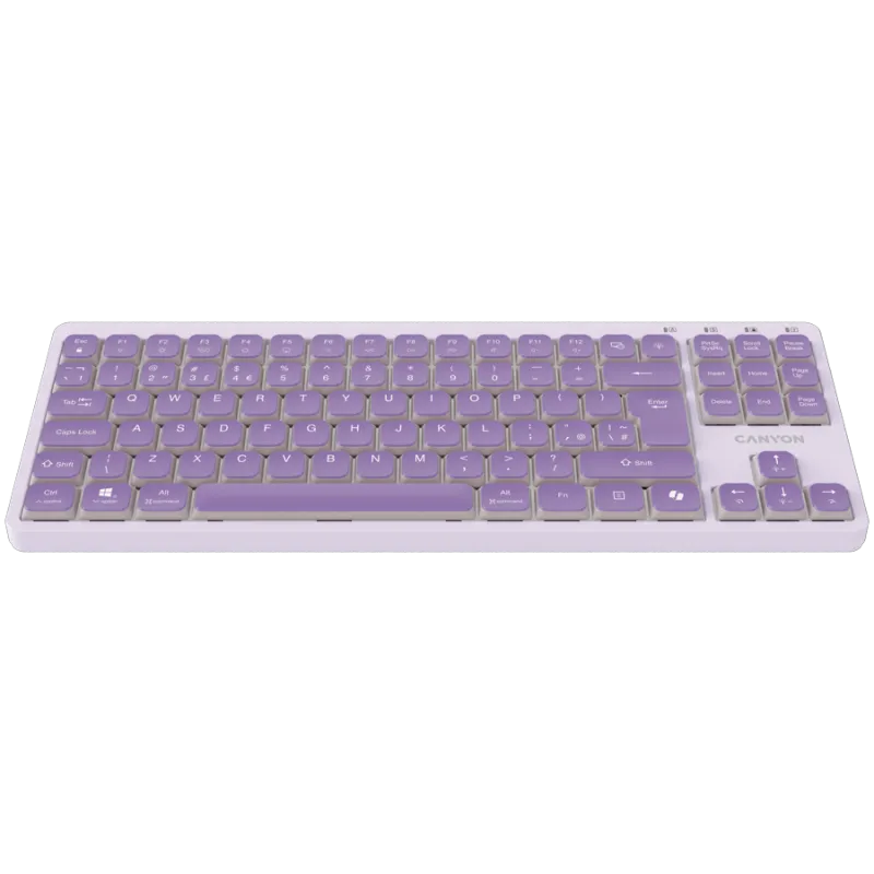 CANYON Keyboard OnType 10 Low Profile EN Wired Violet - 1