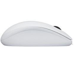LOGITECH B100 Corded Mouse - WHITE - USB - B2B - 4