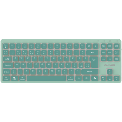 CANYON Keyboard OnType 10 Low Profile EN Wired Green - 5