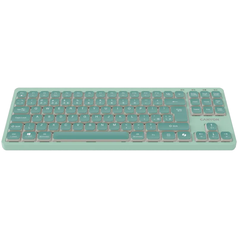 CANYON Keyboard OnType 10 Low Profile EN Wired Green - 1