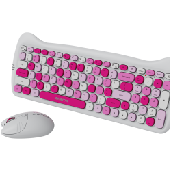 CANYON HSET-W6 EN Keyboard+Mouse Kitty Edition AAA+АА Wireless Pink - 11