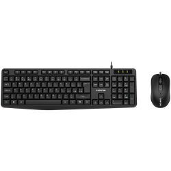 CANYON USB standard KB, water resistant BG layout bundle with optical 3D wired mice 1000DPI black - 4