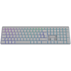 CANYON keyboard HKB-W11 UK/US RGB Dual Mode Wireless Grey - 7