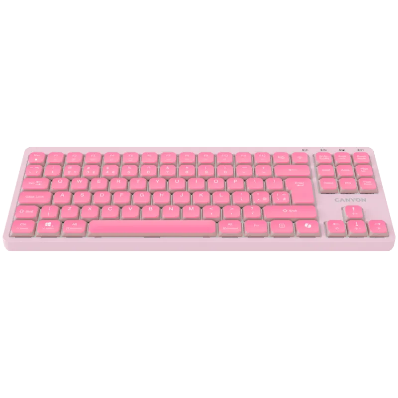 CANYON Keyboard OnType 10 Low Profile EN Wired Pink - 1