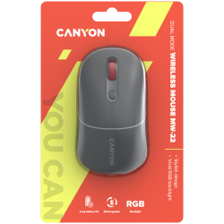 CANYON mouse MW-22 2in1 BT/ Wireless Dark Grey - 12