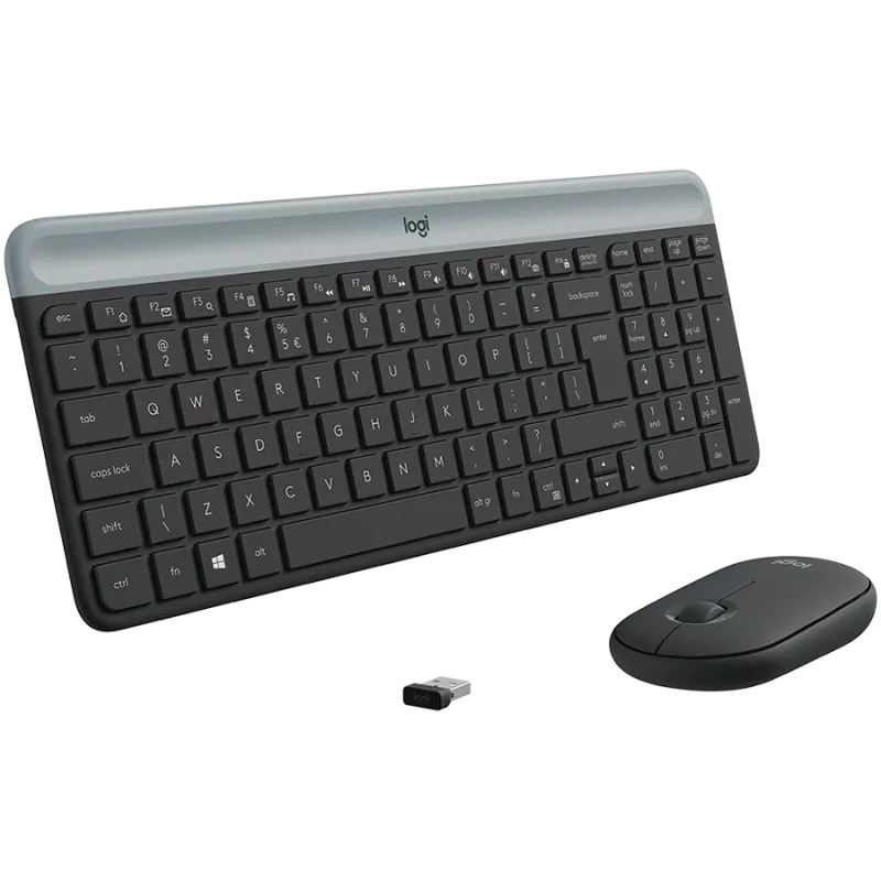 LOGITECH MK470 Slim Wireless Combo - GRAPHITE - US INT'L - 1