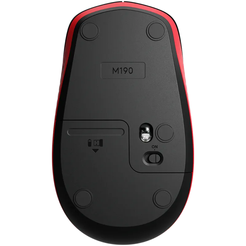 LOGITECH M190 Wireless Mouse - RED - 1