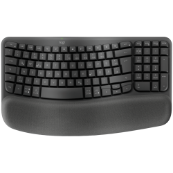 LOGITECH Wave Bluetooth ergonomic keyboard - GRAPHITE - US INT'L - B2B - 2