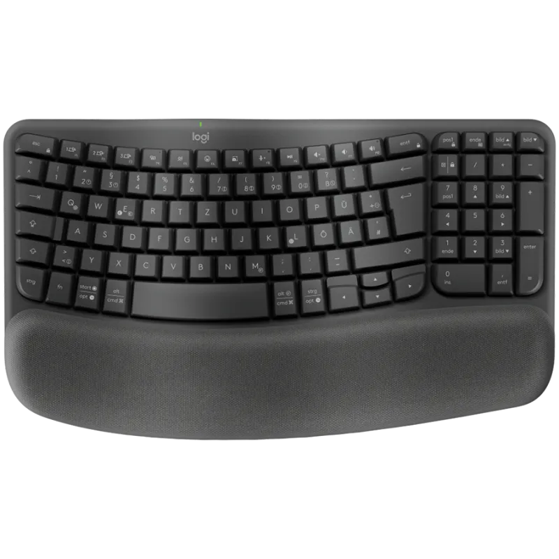 LOGITECH Wave Bluetooth ergonomic keyboard - GRAPHITE - US INT'L - B2B - 1