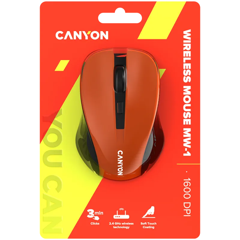 CANYON mouse MW-1 Wireless Orange - 1