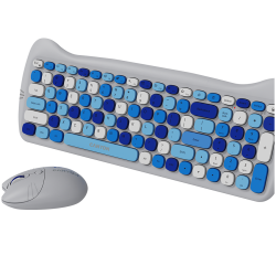 CANYON HSET-W6 EN Keyboard+Mouse Kitty Edition AAA+АА Wireless Blue - 9