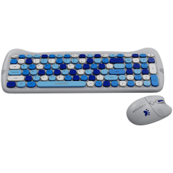CANYON HSET-W6 EN Keyboard+Mouse Kitty Edition AAA+АА Wireless Blue - 11