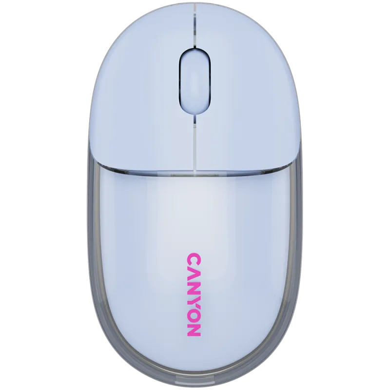 CANYON mouse OnClick 24 BT/ Wireless Transparent/Blue - 1