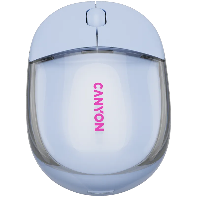 CANYON mouse OnClick 24 BT/ Wireless Transparent/Blue - 1