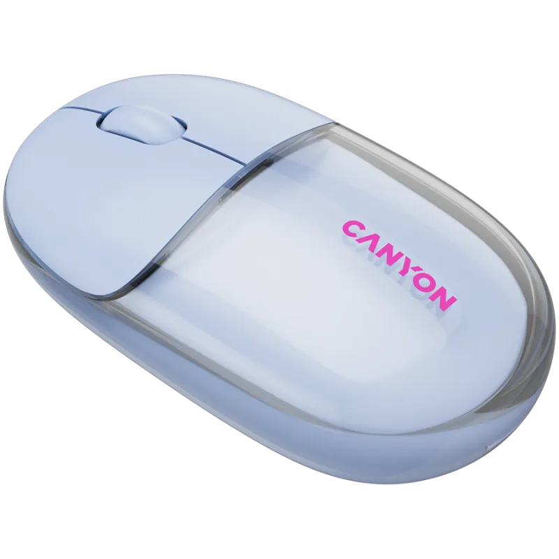CANYON mouse OnClick 24 BT/ Wireless Transparent/Blue - 1