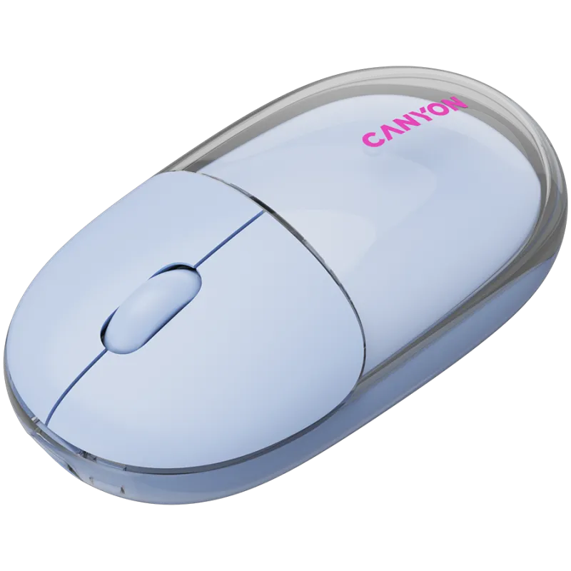 CANYON mouse OnClick 24 BT/ Wireless Transparent/Blue - 1