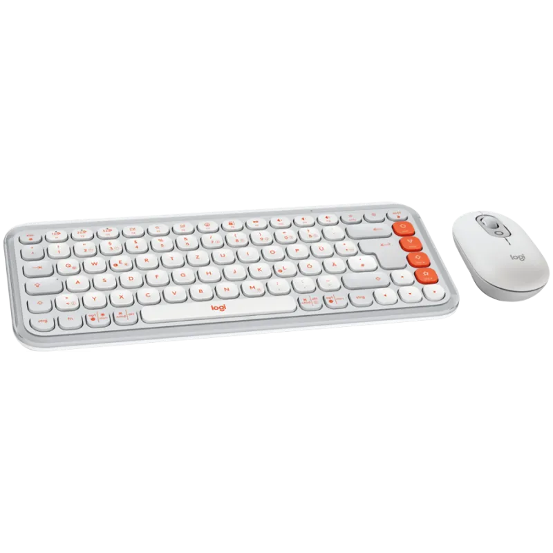 LOGITECH POP ICON COMBO - OFF WHITE - US INT'L - BT - INTNL-973 - 1
