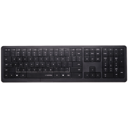 CLEVETURA CLVX 1 Touch-On-Keys AI Wireless Keyboard, ANSI US Windows Layout, Scissor Switches, Aluminum Chassis, Interactive RGB