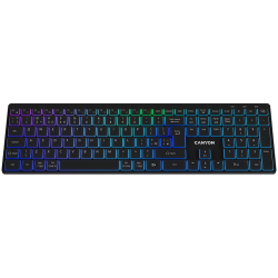CANYON keyboard HKB-W11 UK/US RGB Dual Mode Wireless Black - 7