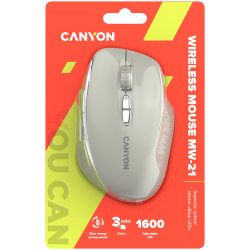 CANYON mouse MW-21 BlueLED 7buttons Wireless Cosmic Latte - 12