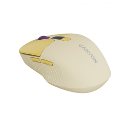 CANYON mouse MW-26 LCD Silent Dual Mode Wireless Yellow - 12