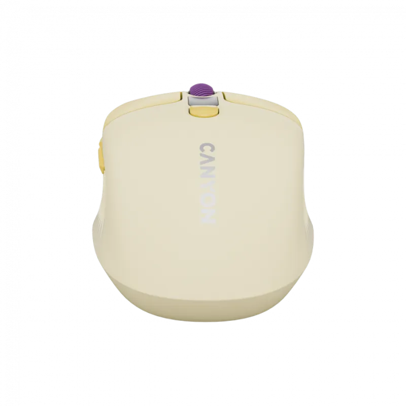 CANYON mouse MW-26 LCD Silent Dual Mode Wireless Yellow - 1