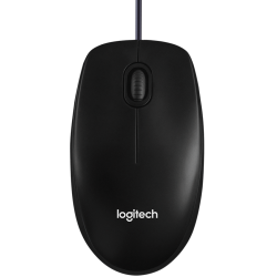 LOGITECH B100 Corded Mouse - BLACK - USB - B2B - 5