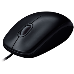 LOGITECH B100 Corded Mouse - BLACK - USB - B2B - 6