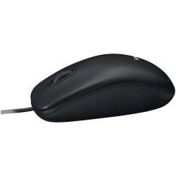LOGITECH B100 Corded Mouse - BLACK - USB - B2B - 8