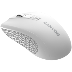 CANYON MW-7, 2.4Ghz wireless mouse, 6 buttons, DPI 800/1200/1600, with 1 AA battery ,size 110*60*37mm,58g,white - 11