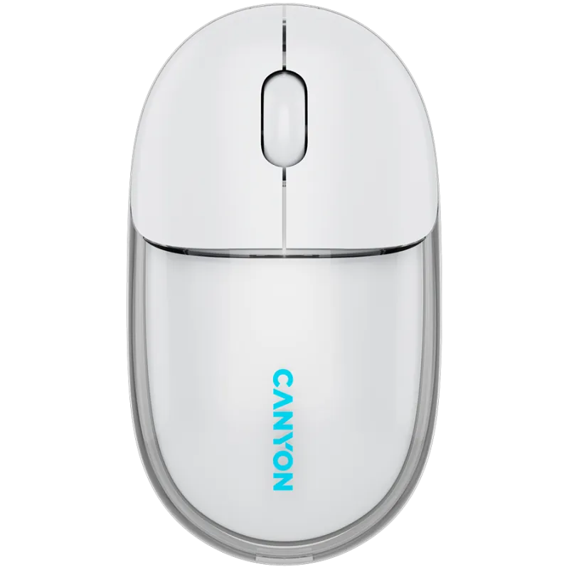 CANYON mouse OnClick 24 BT/ Wireless Transparent/White - 1