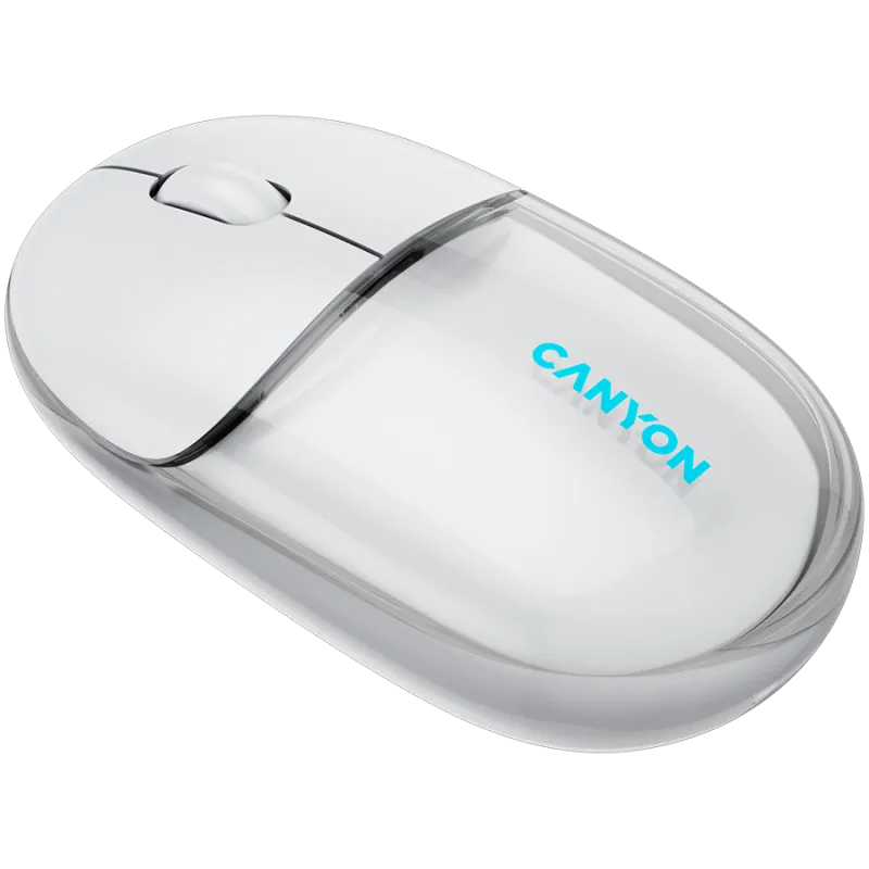 CANYON mouse OnClick 24 BT/ Wireless Transparent/White - 1