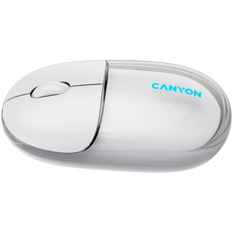 CANYON mouse OnClick 24 BT/ Wireless Transparent/White - 1