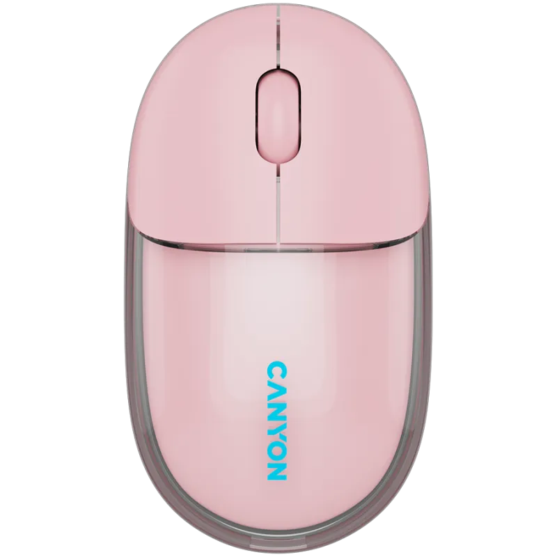 CANYON mouse OnClick 24 BT/ Wireless Transparent/Pink - 1