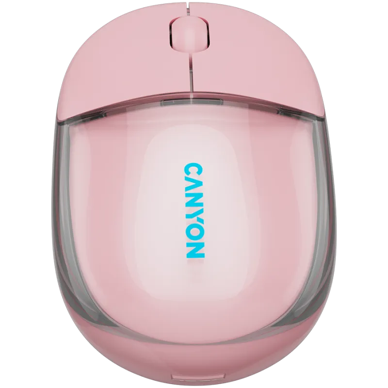 CANYON mouse OnClick 24 BT/ Wireless Transparent/Pink - 1