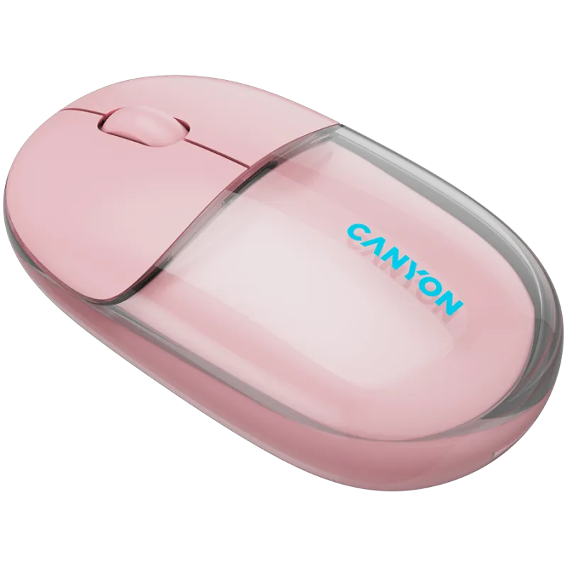 CANYON mouse OnClick 24 BT/ Wireless Transparent/Pink - 1