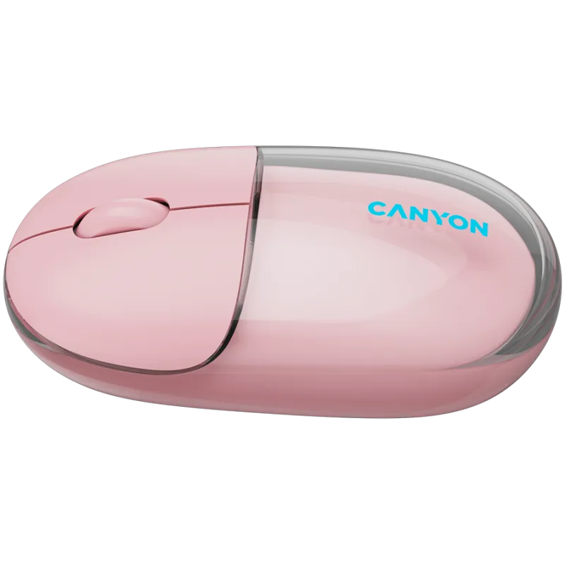 CANYON mouse OnClick 24 BT/ Wireless Transparent/Pink - 1
